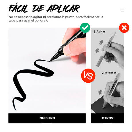 Marcador Acrílico ARRTX doble punta - NEGRO - 8 unidades