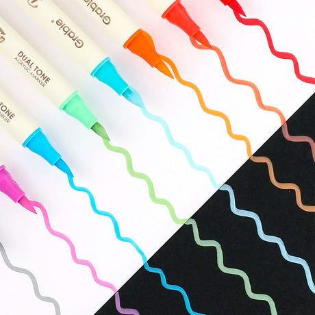 Marcador Acrílico GRABIE 12 lápices dobles - 24 colores