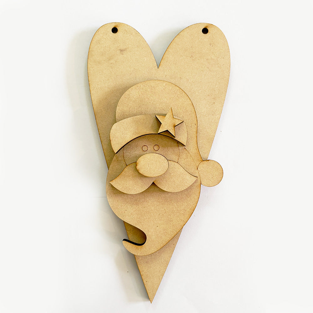 Pascuero corazón 23cm. - MDF Capas - CAP022