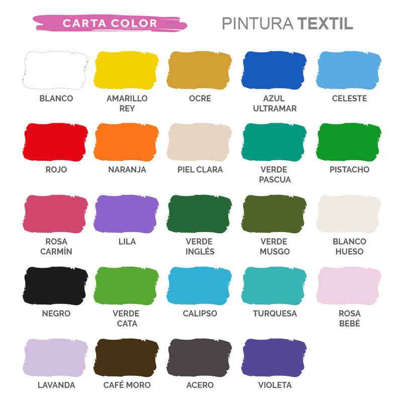 Pintura Textil 70 ml - (variedad de colores)