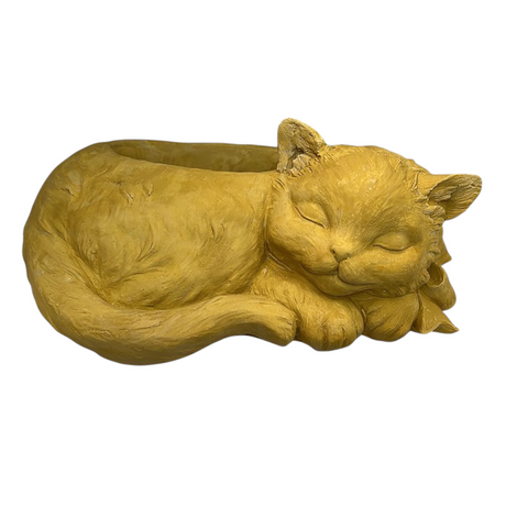 Gato Maceta XL – figura de yeso para pintar | Alpa Arte