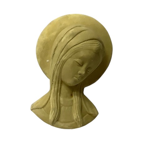 Virgen Niña Aureola – figura de yeso para pintar | Alpa Arte