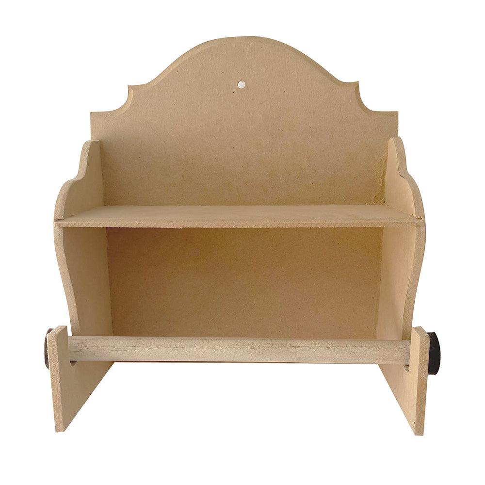 Porta toalla de papel con repisa.