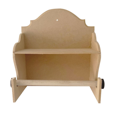 Porta toalla de papel con repisa.