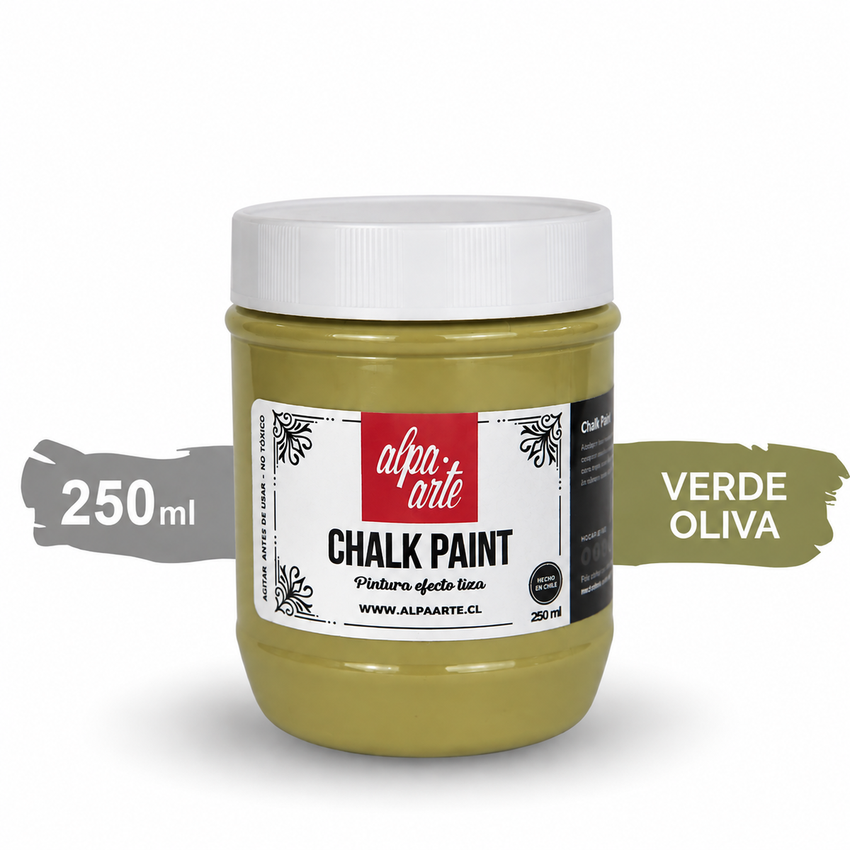 Pintura Tiza 250 ml (Chalk Paint) - VERDE OLIVA
