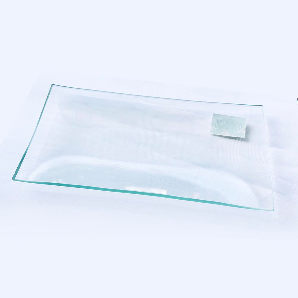 Plato de vidrio rectangular 10x20 cm