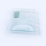 Plato de vidrio cuadrado 12x12 cm