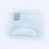 Plato de vidrio cuadrado 15x15 cm