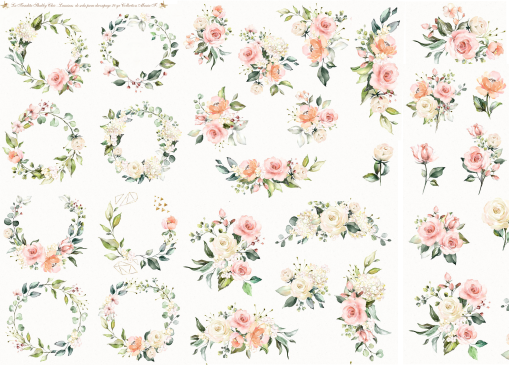 Lamina de Seda 50x70 - ROSE4