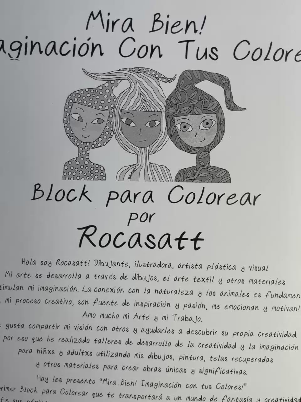 ¡Mira Bien! - Block para Colorear