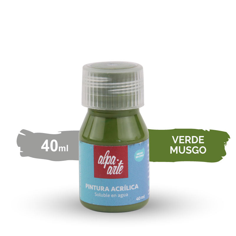 Pintura Acrílica 40 ml - VERDE MUSGO