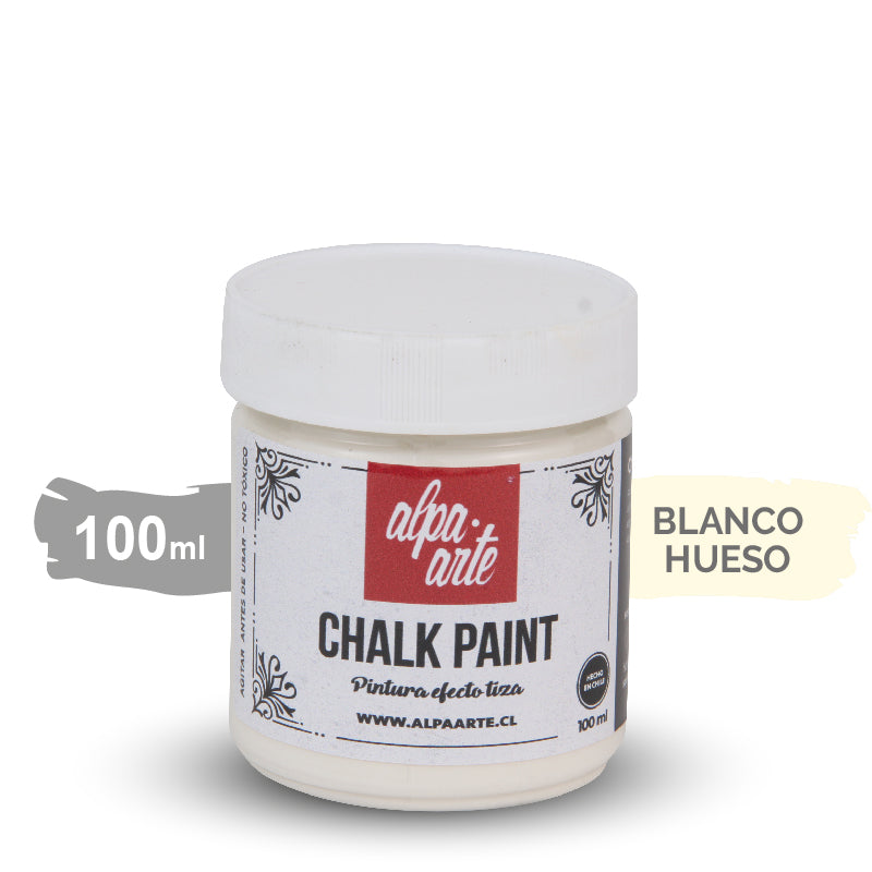 Pintura Tiza 100 ml (Chalk Paint) - BLANCO HUESO