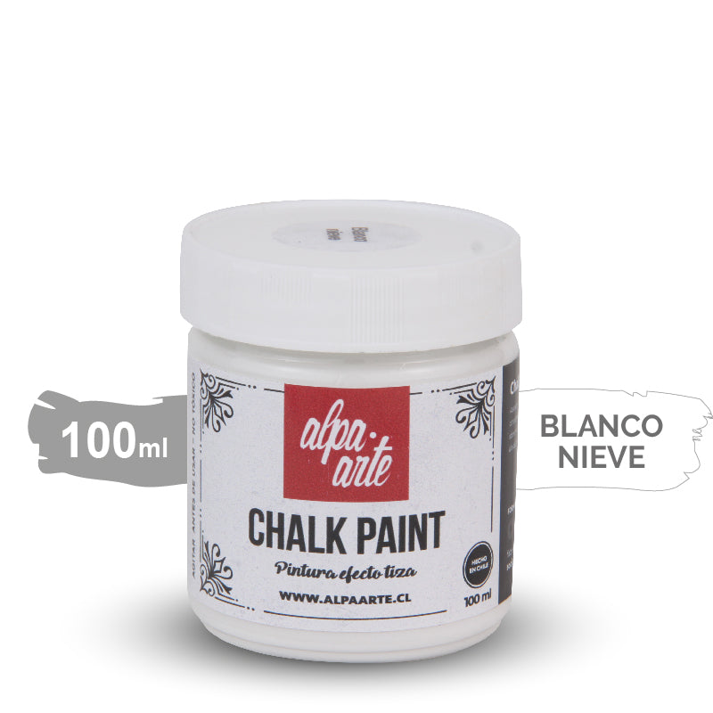 Pintura Tiza 100 ml (Chalk Paint) - BLANCO NIEVE