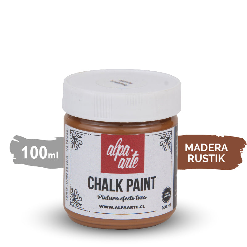 Pintura Tiza 100 ml (Chalk Paint) - MADERA RUSTIK