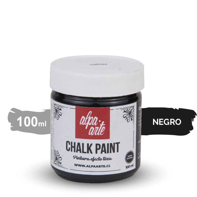 Pintura Tiza 100 ml (Chalk Paint) - NEGRO